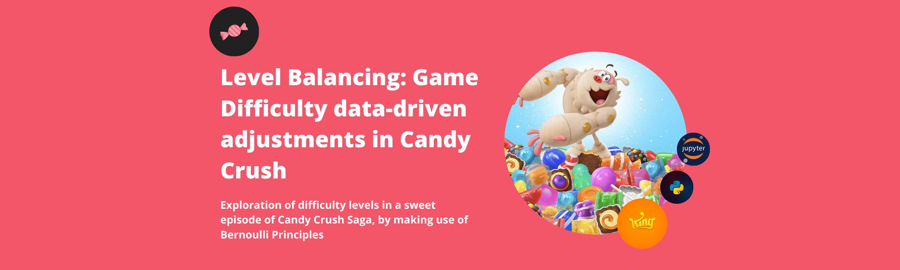 Level Balancing: Game Difficulty data-driven adjustments in Candy Crush